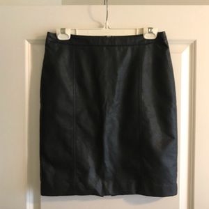Faux Leather Pencil Skirt
